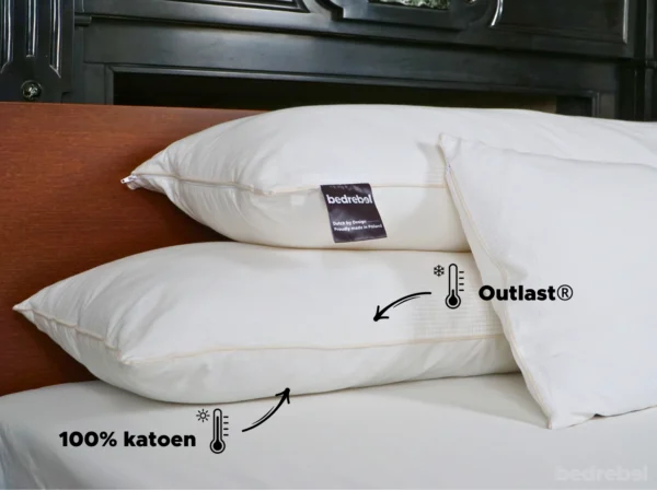Bolsterkussen + kussensloop | 40 x 140 – Percale katoen – Voordeel set - Afbeelding 3